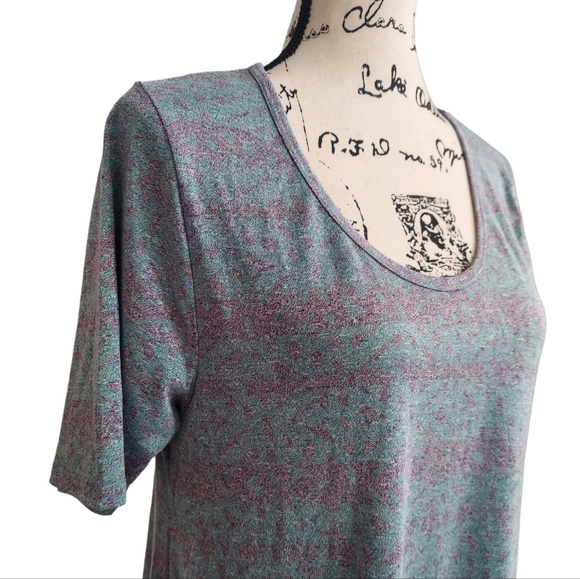 NWOT LulaRoe Classic Tunic Top Short Sleeve M - Picture 6 of 8